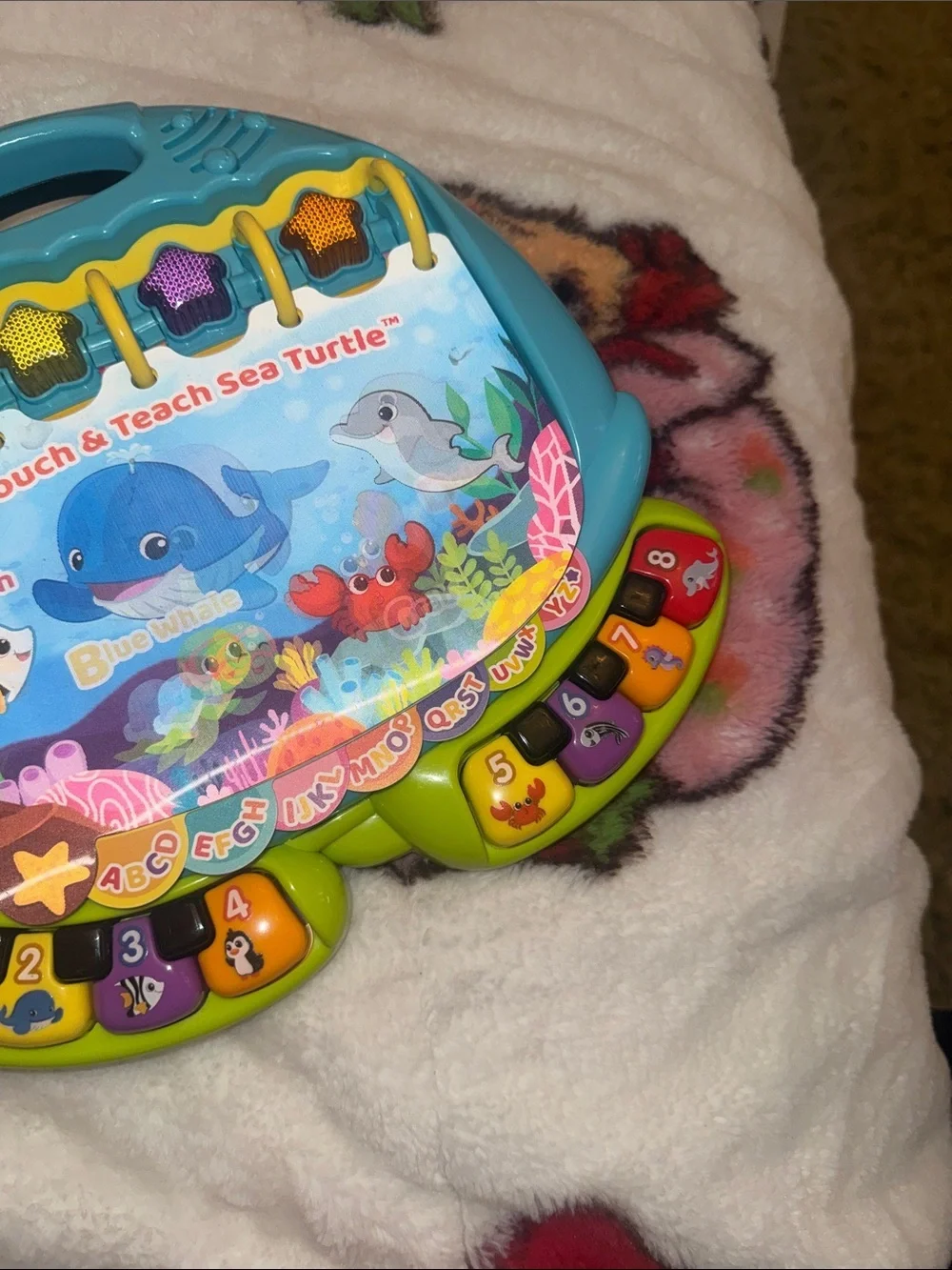 VTech Touch & Teach Sea Turtle Learning Toy - Blue & Green